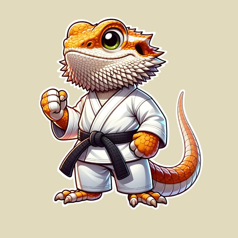 Bartagame Bartagamen Karate Samurai