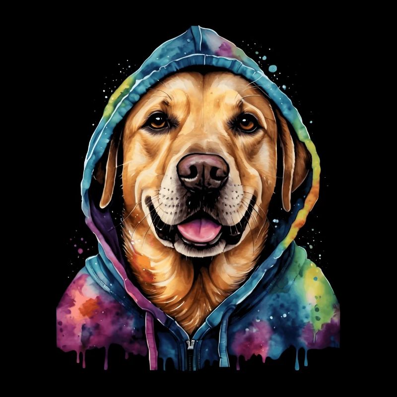 Labrador Retriever Sweat à capuche chien Drôle Design Print