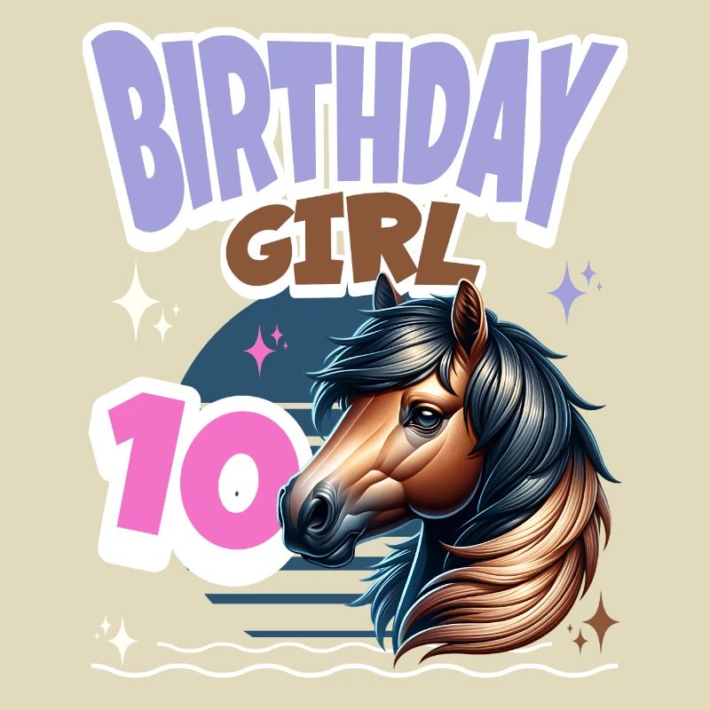 Pferd 10. Geburtstag Mädchen Kinder