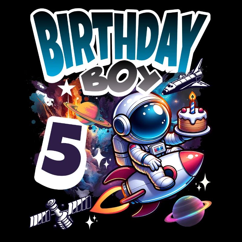 Astronaut 5th Birthday Space
