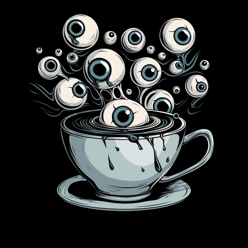 Weirdcore Aesthetic Coffee Mug Human Eye