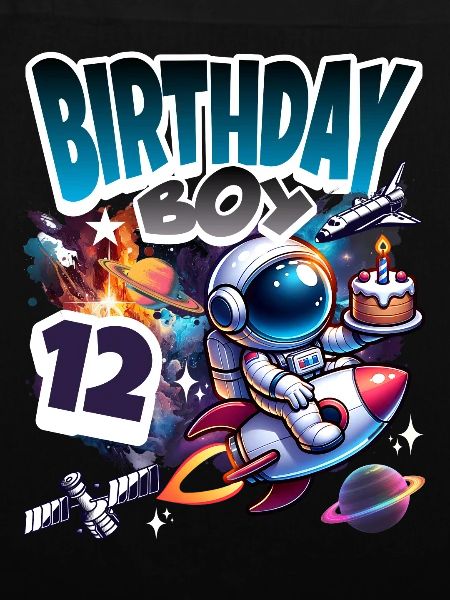Astronaut 12th Birthday Space