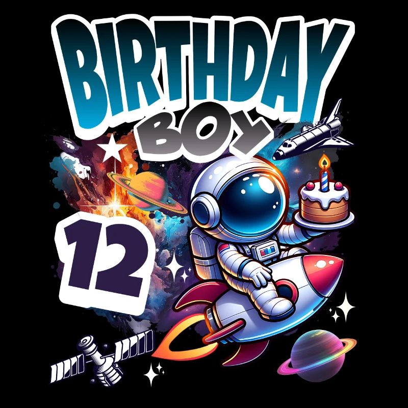 Astronaut 12th Birthday Space