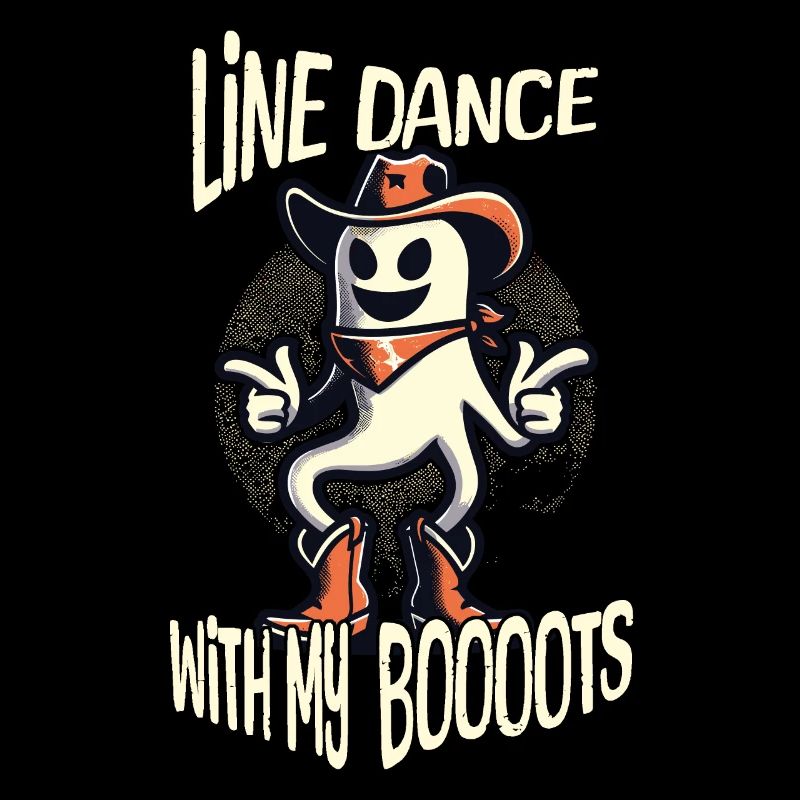 Cowboy With Boots Line Dance Ghost