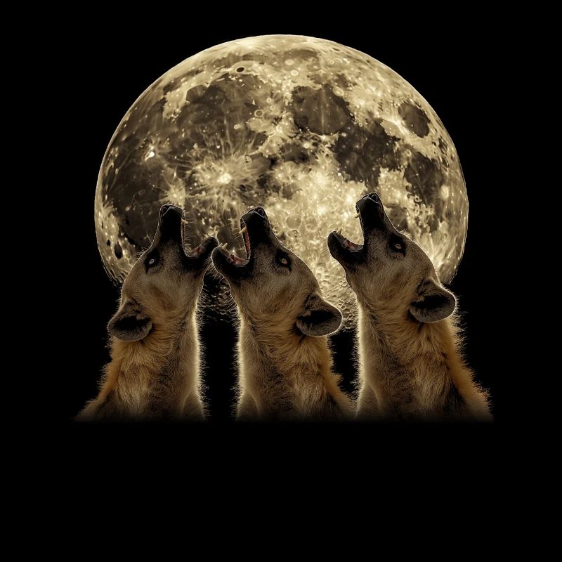 Hyäne Afrikanisches Tier Heulender Mond