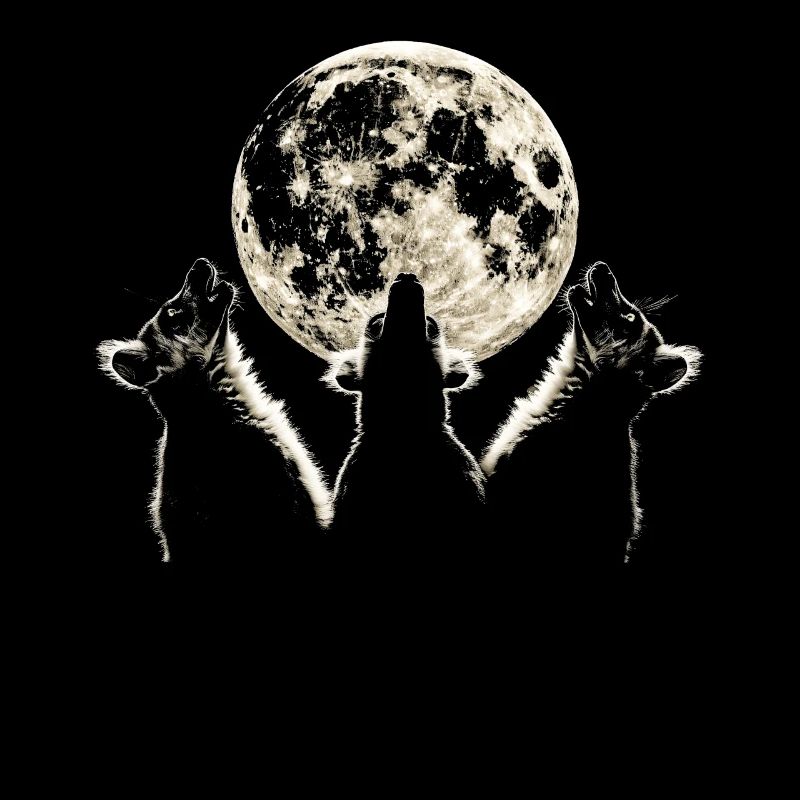 Lemur Ringelschwanz Heulender Mond