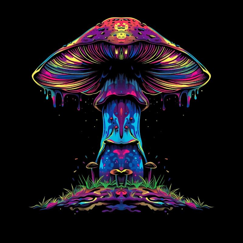 Champignon Cottagecore Popart