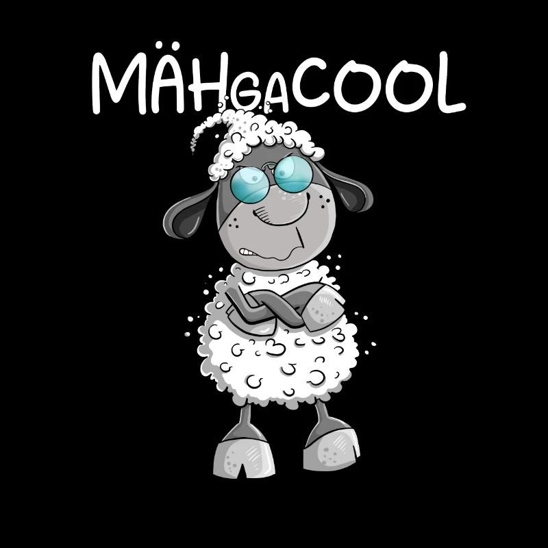 Megacooles Schaf I Mähgacool Wortspiel