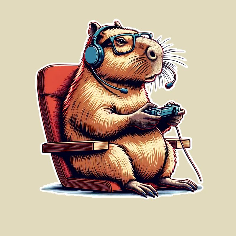 Capybara Nerd du jeu