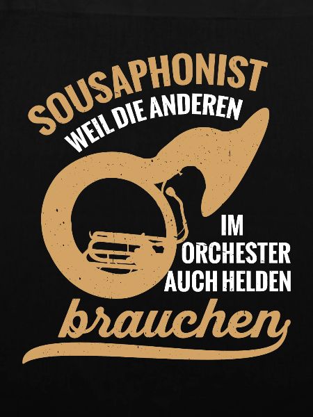 Sousaphonist Held Sousaphon Musiker Blaskapelle