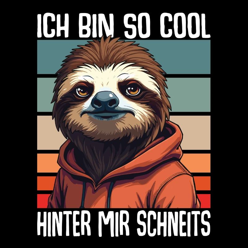 Ich Bin So Cool Hinter Mir Schneits Faultier