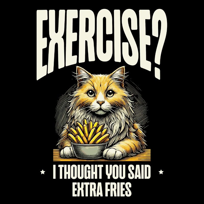 Exercise, I thought you said extra fries