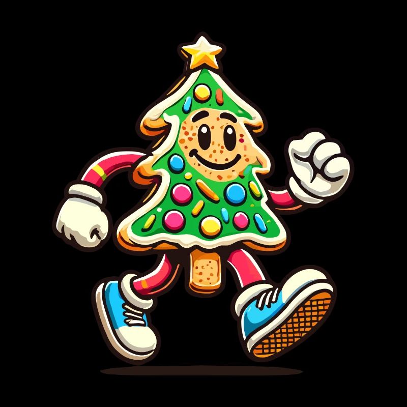 Figurine d’arbre à biscuits Joyeux Noël
