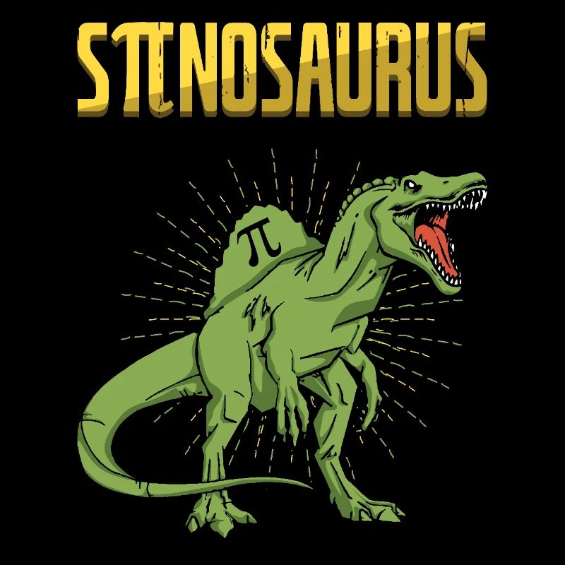 Stinosaur Pi Tag Dinosaur Design