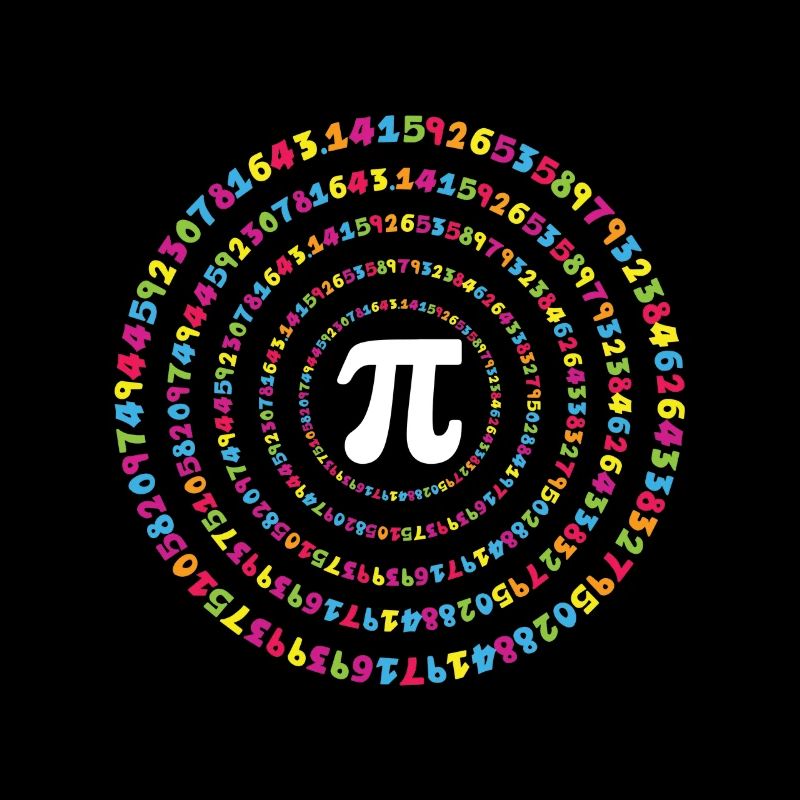 Cycle coloré pour le Pi Day avec spirale numérique