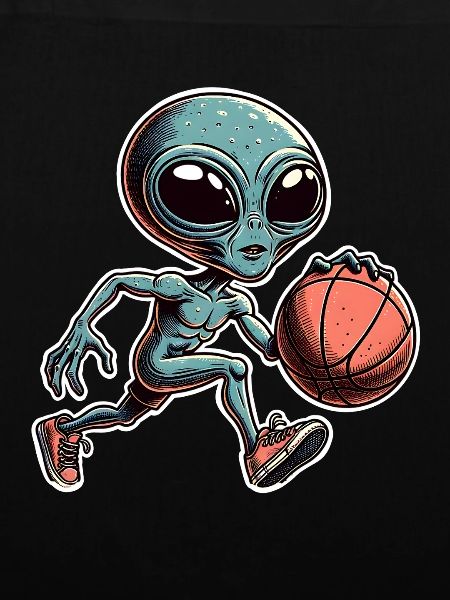 Alien Basketball Dunking