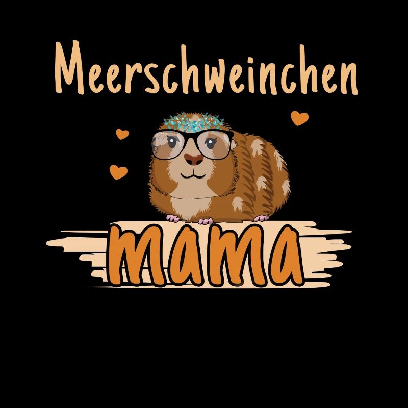 Maman cochon d’Inde avec cœur