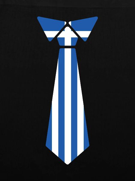 Griechische Ostern Krawatte Flaggenmuster Design