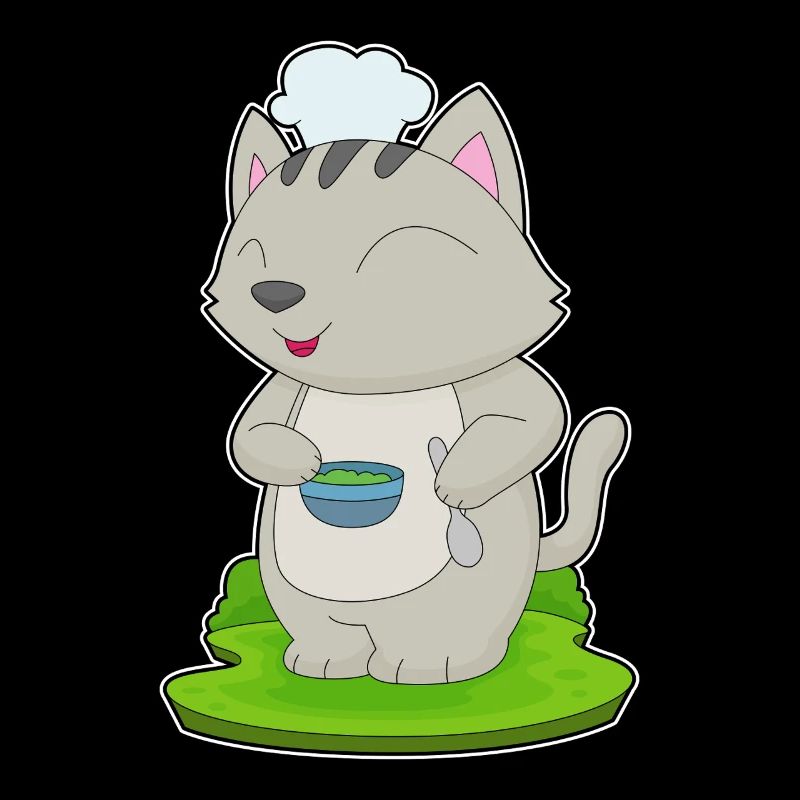 Cuisson dans un bol de cuisson pour chats