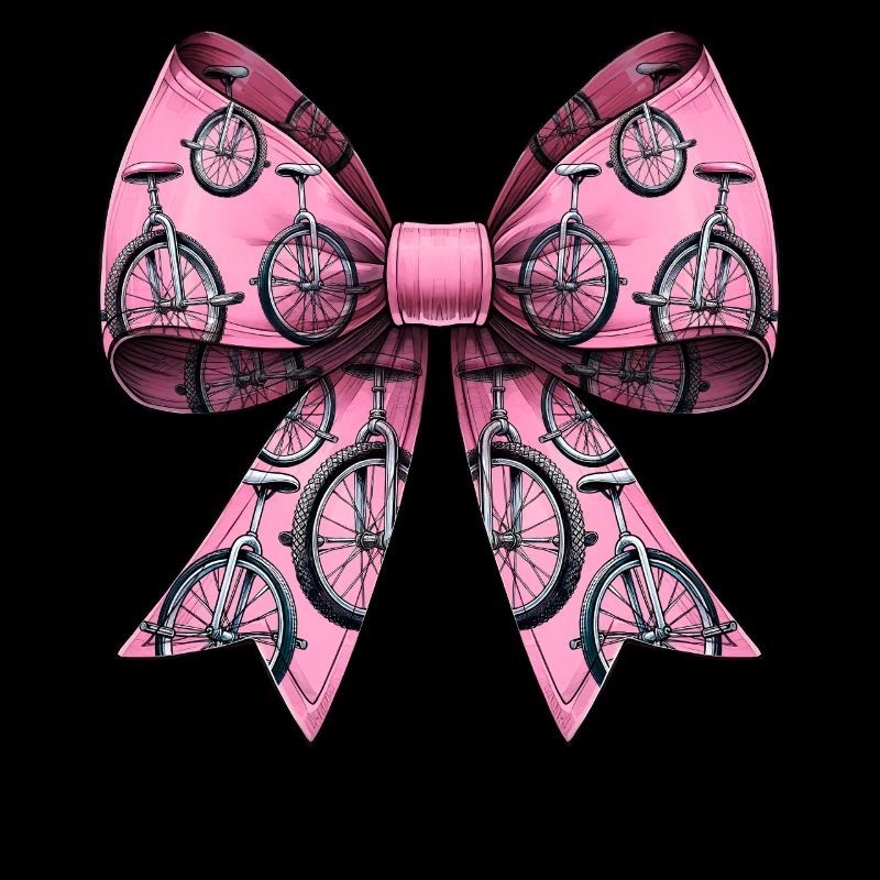 Coquette Bogen Einradfahren Einrad Muster Rosa