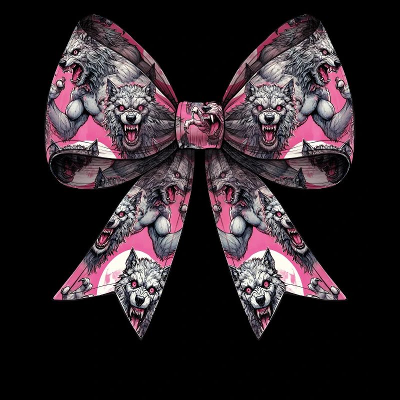 Coquette Bogen Werwolf Wolf Muster Halloween