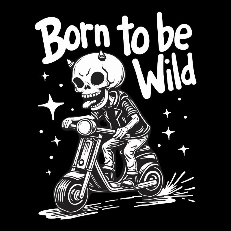 Skull Devil on Scooter
