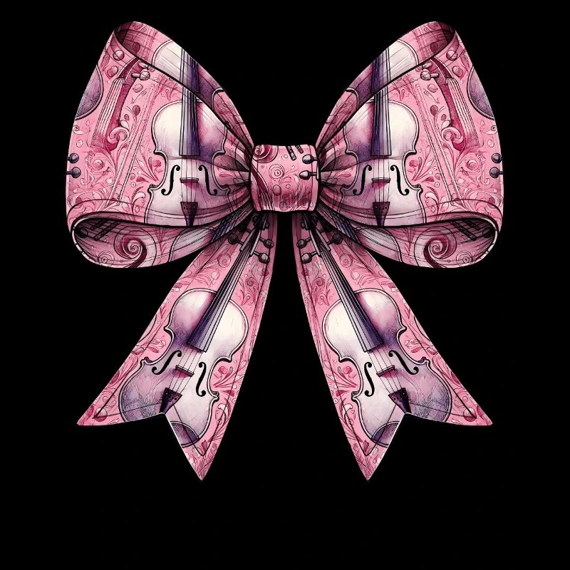 Coquette Bow Cello Girl Pattern Cellist Mom