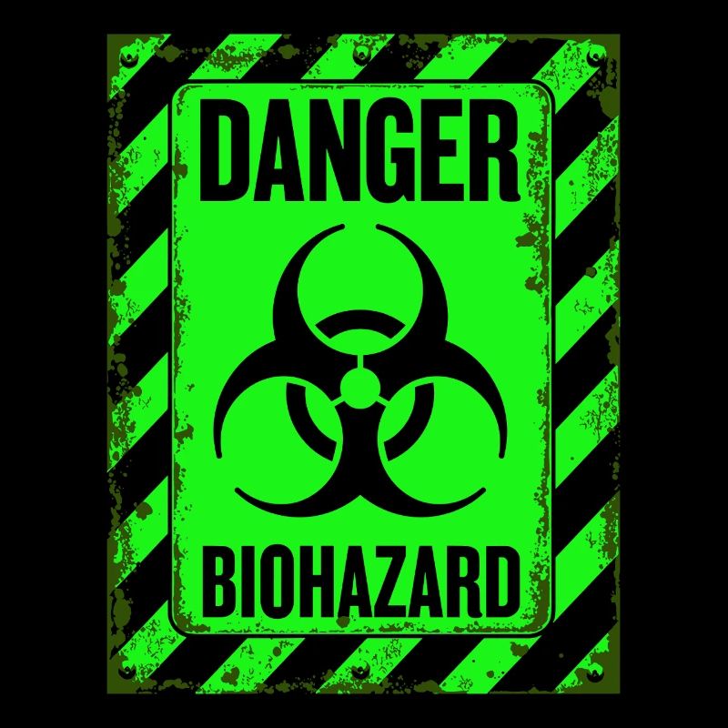 Danger Biohazard Grunge Zombies Apocalypse
