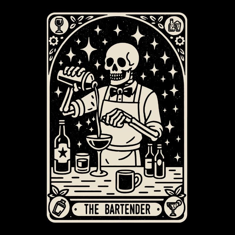 Bartender Barman The Bartender Tarot Cocktail