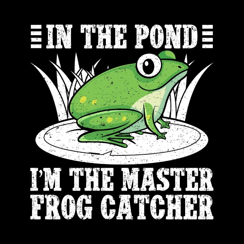 Master Frog Catcher Cartoon Design