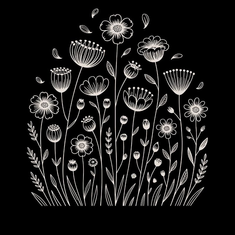 Verspieltes Blumenmuster
