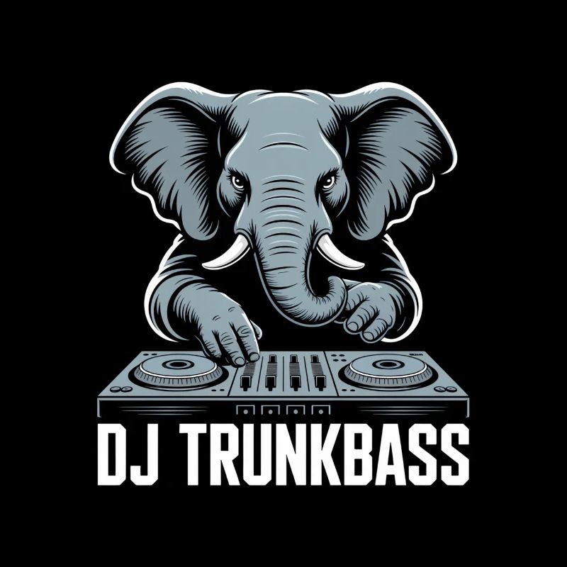 DJ Trunkbass Elephant à la table de mixage basse