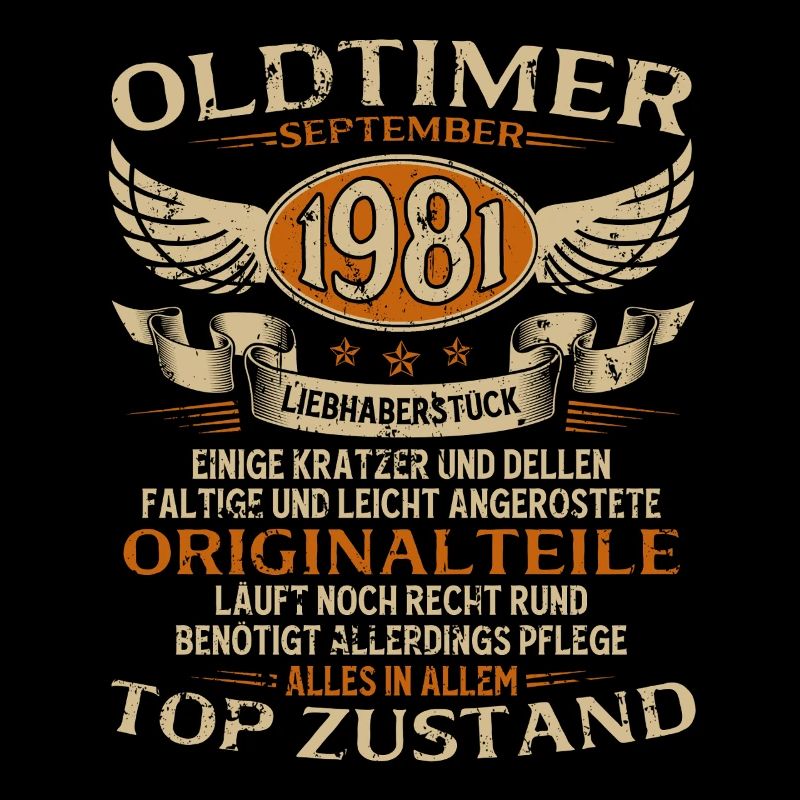 44. Geburtstag Geschenk Oldtimer September 1981
