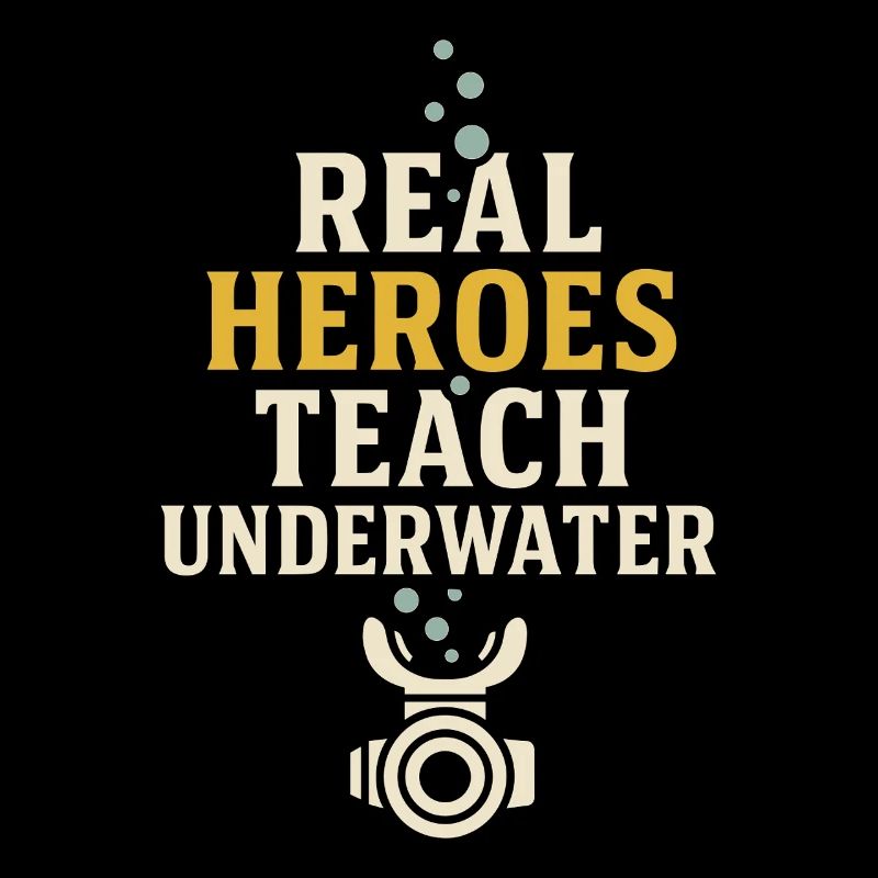 Scuba Instructor Dive Crew Pride Teaching