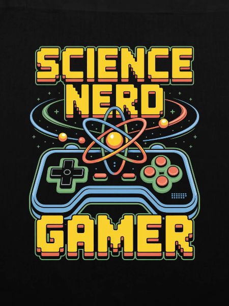 Science Nerd Gamer Atom Controller Wissenschaft