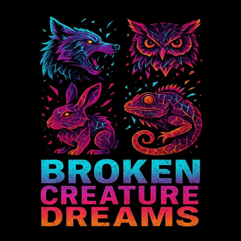 Bizarre Abstrakte Tiere Broken Creatures