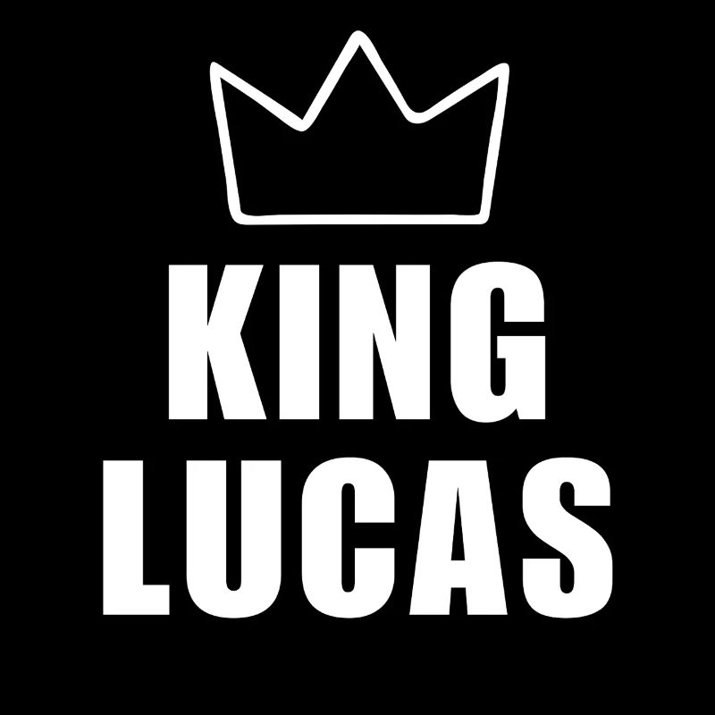 Lucas Name mit Buchstabe L - King Crown Hemd