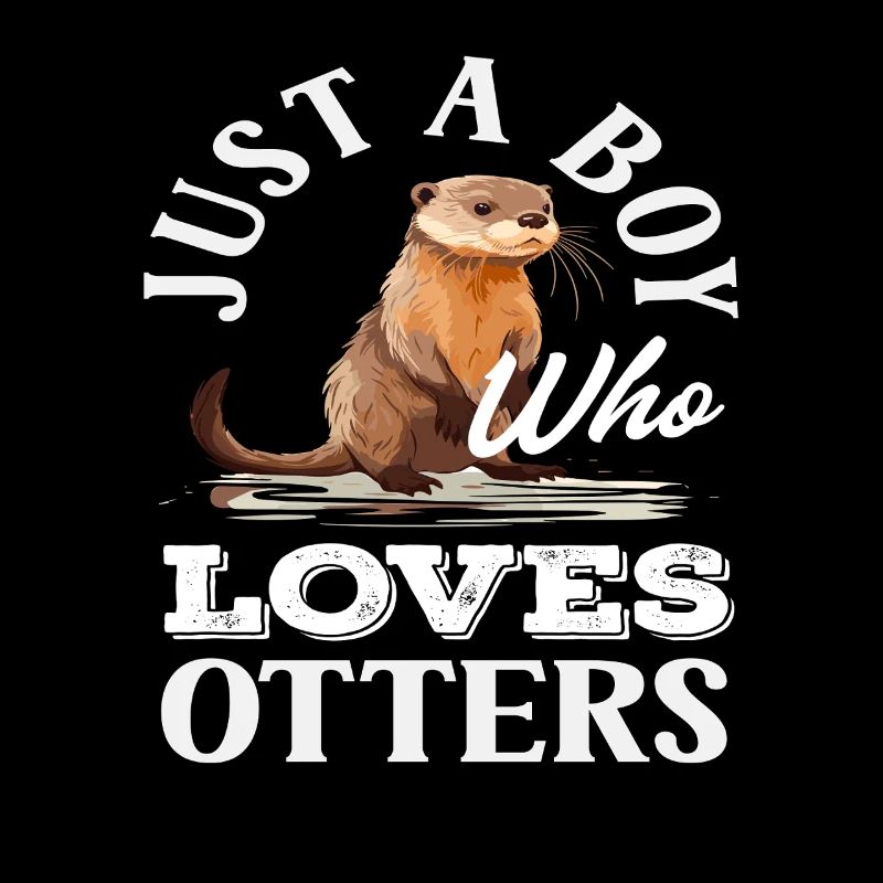 Nur Ein Junge Seeotter Cartoon