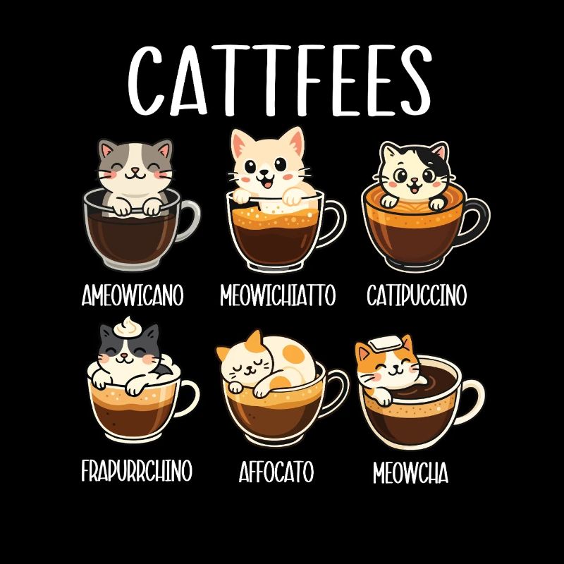 Cattfees Coffee Pun Cat Lover Humor