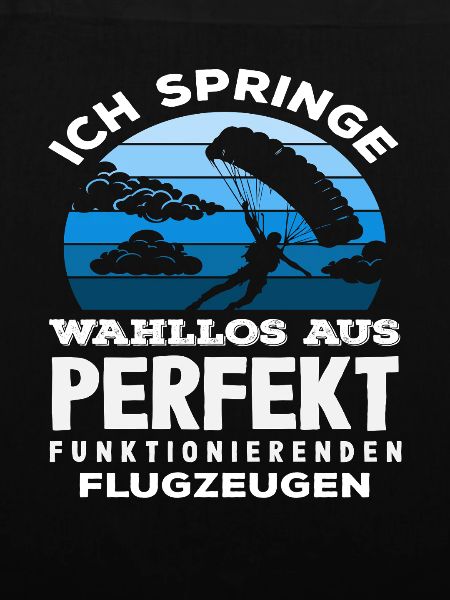 Fallschirmspringer Adrenalinjunkie Perfekt