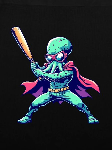 Baseball Oktopus Superheld