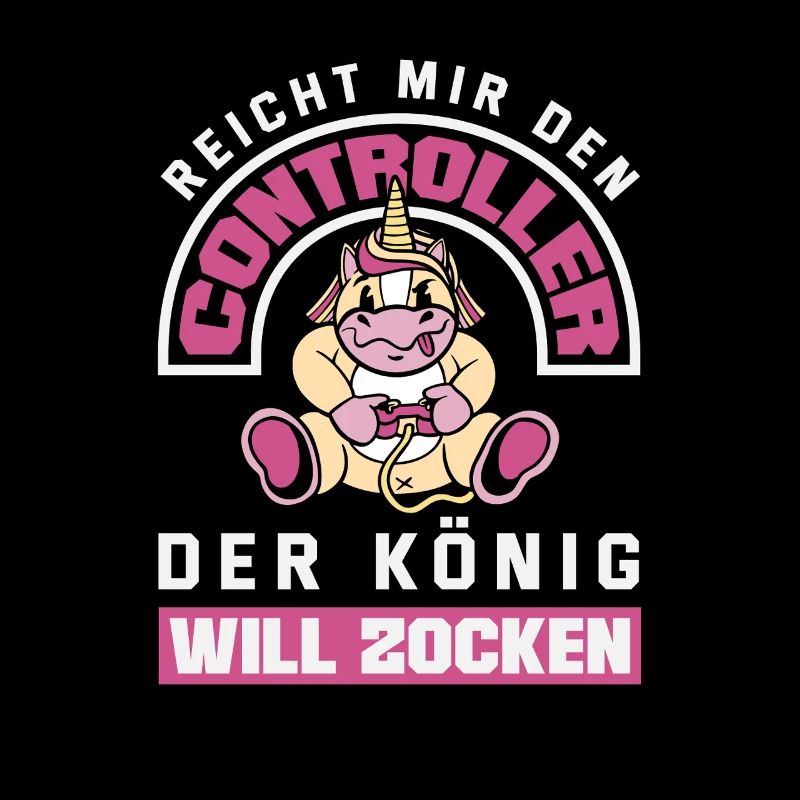 Hands me the controller – King wants to play