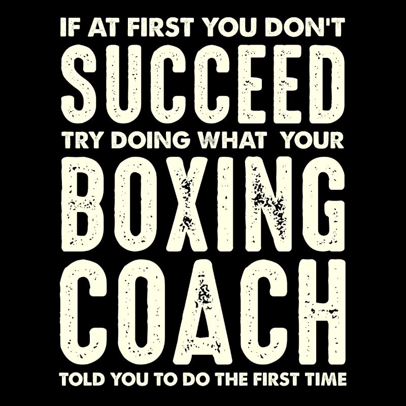 Boxing Coach Saying Typography Print