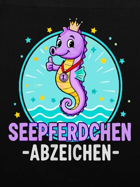 Seepferdchen Abzeichen Lila Schwimmen Kinder
