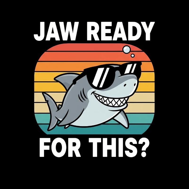 Cooler Hai Retro Look Jaw Ready for This?