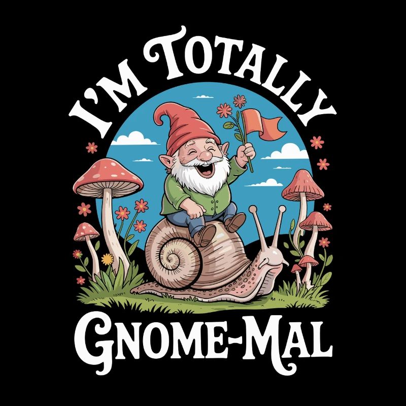  Ich Bin Total Gnome-Mal: Witziger Gartenzwerg mit