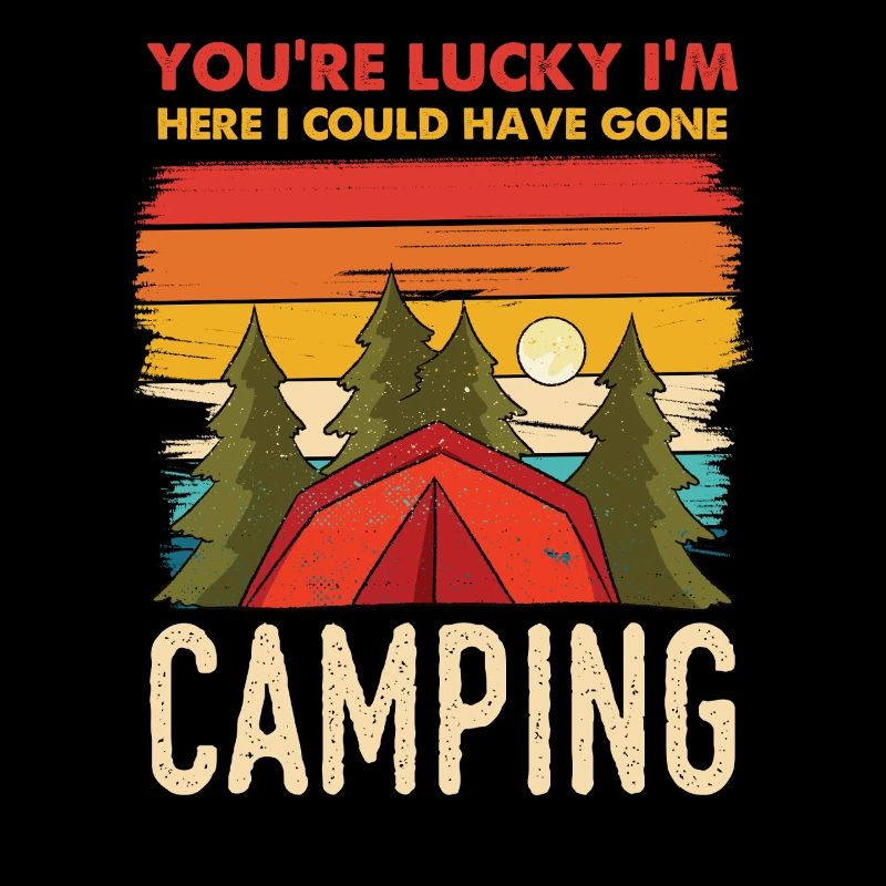 Camping Retro Sunset
