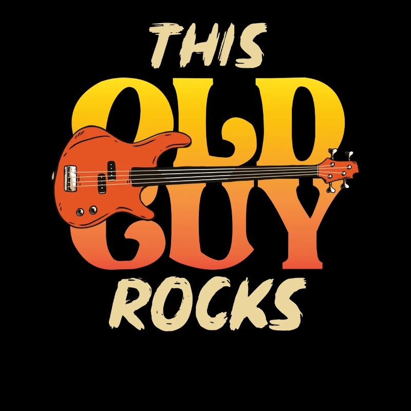This Old Guy Rocks Guitar Tee
