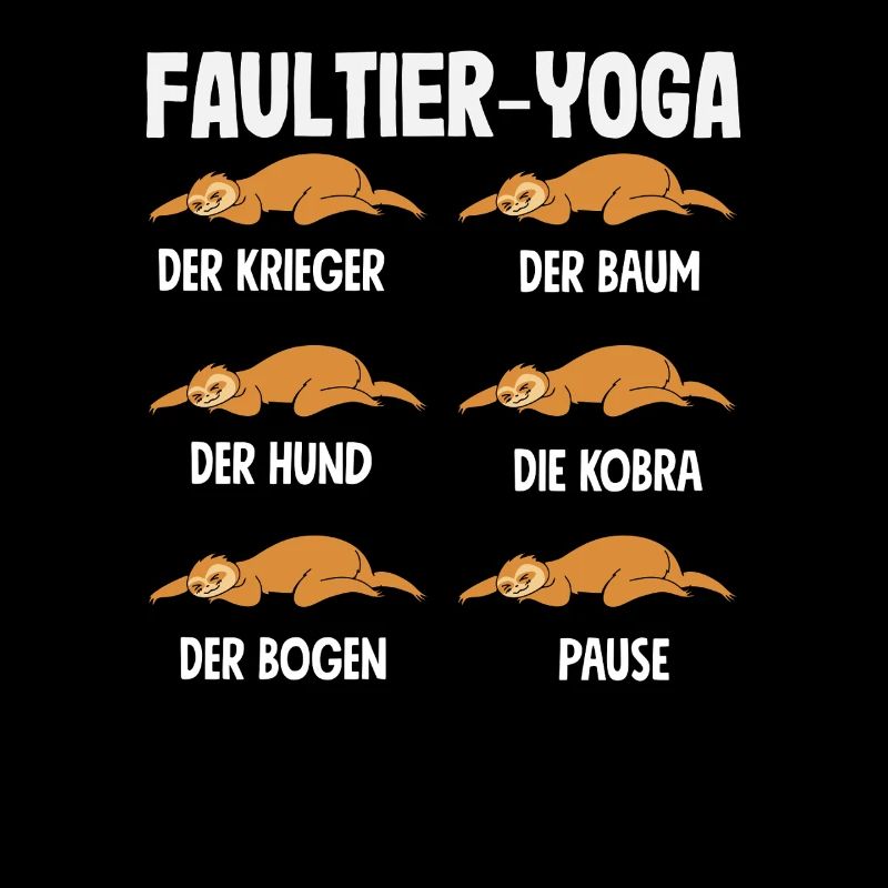 Faultier Yoga Routine Sport Geschenk