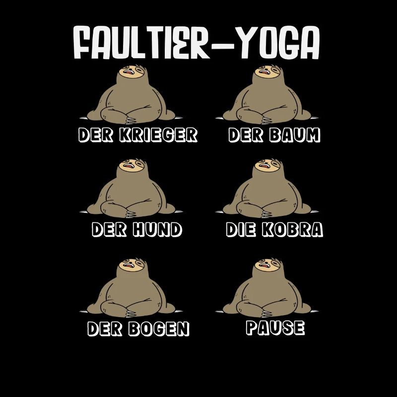 Faultier Yoga Routine Sport Geschenk